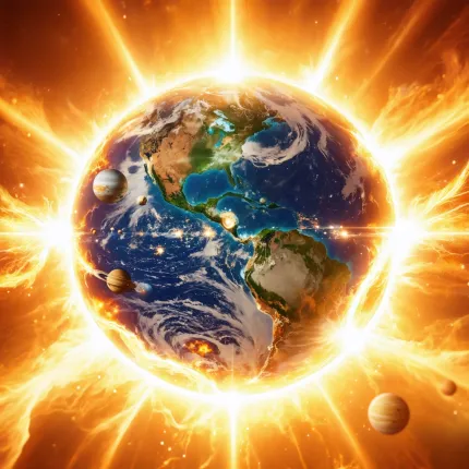 Solar System: Tata Surya’s Art: Tata surya illustrations capture the cosmos’ beauty.
